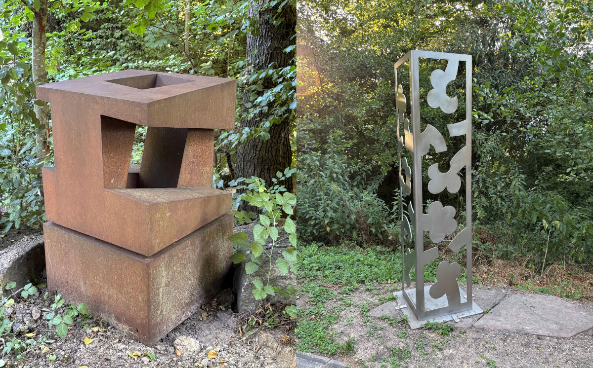 barbara_jaeger_omi_riesterer_skulpturenweg_pfinztal_2026 Barbara Jäger OMI Riesterer Mitgliederausstellung Maske Gesellschaft der Freunde junger Kunst Baden-Baden